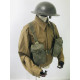 WW2 British Army soldier Uniform with webbing and helmet for hire