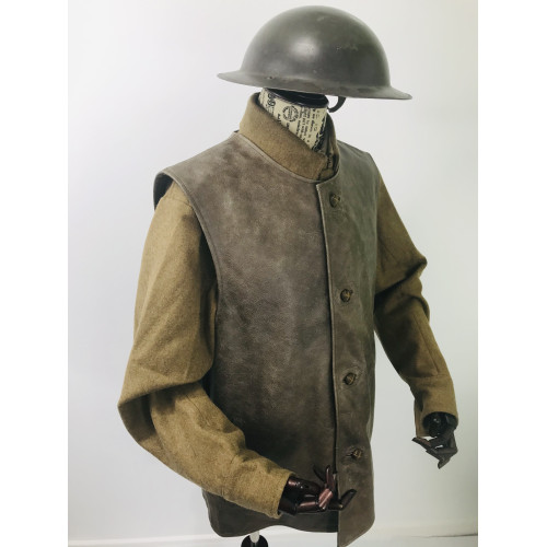 WW2 British Army equipment prop hire - LEATHER JERKIN