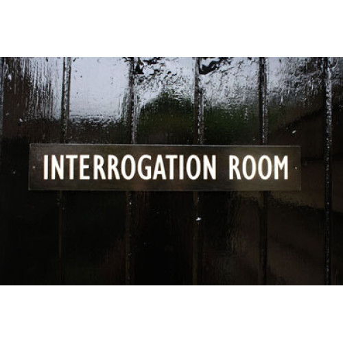 WW2 British "Interrogation Room" door sign