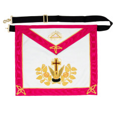 Lambskin Masonic Rose Croix 18th Degree Apron 
