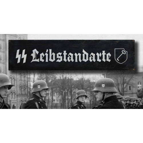Liebstandarte - vintage WW2 road and place name sign