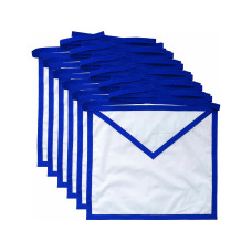 Masonic Blue Lodge White Cotton Duck Cloth Member Aprons