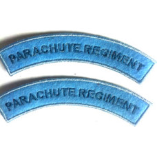 Paratrooper shoulder titles - 1 pair blue