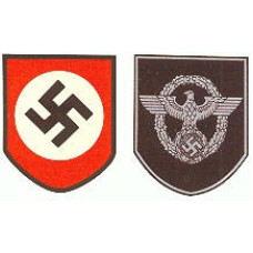 M35/M42 German Helmet - Police Decal