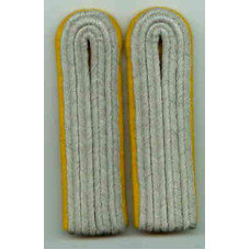 German Heer Army Shoulder Boards - Lieutenant - Captain Ranks - Signals