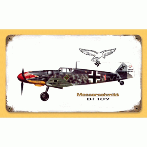 WW2 German Metal Road sign "BF 109"