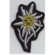 Waffen SS Edelweiss Officers Cap Badge