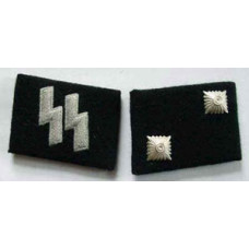SS Oberscharfuhrer (Technical Sargeant) Collar Tabs