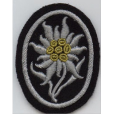 Waffen SS Edelweiss Officers Sleeve Badge