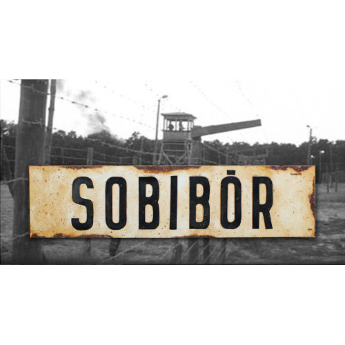 Sobibor - vintage WW2 road and place name sign