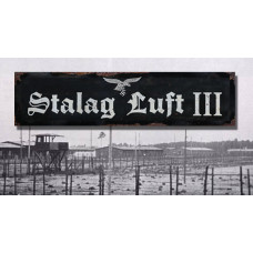 stalag luft III - vintage WW2 road and place name sign