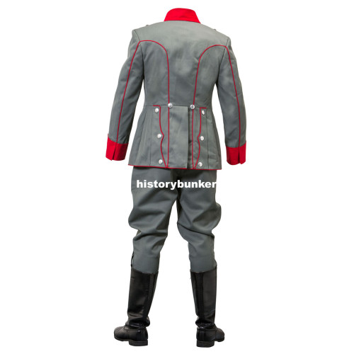 WW1 German Uhlan tunic and breeches - red collar - Royal Saxon Regument