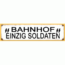 WW2 German Metal Road sign "Soldiers Only"