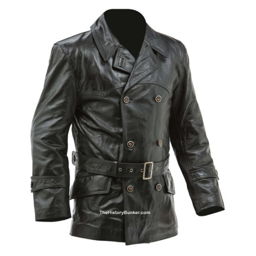 WW1 Imperial German Fighter Pilots leather jacket - black