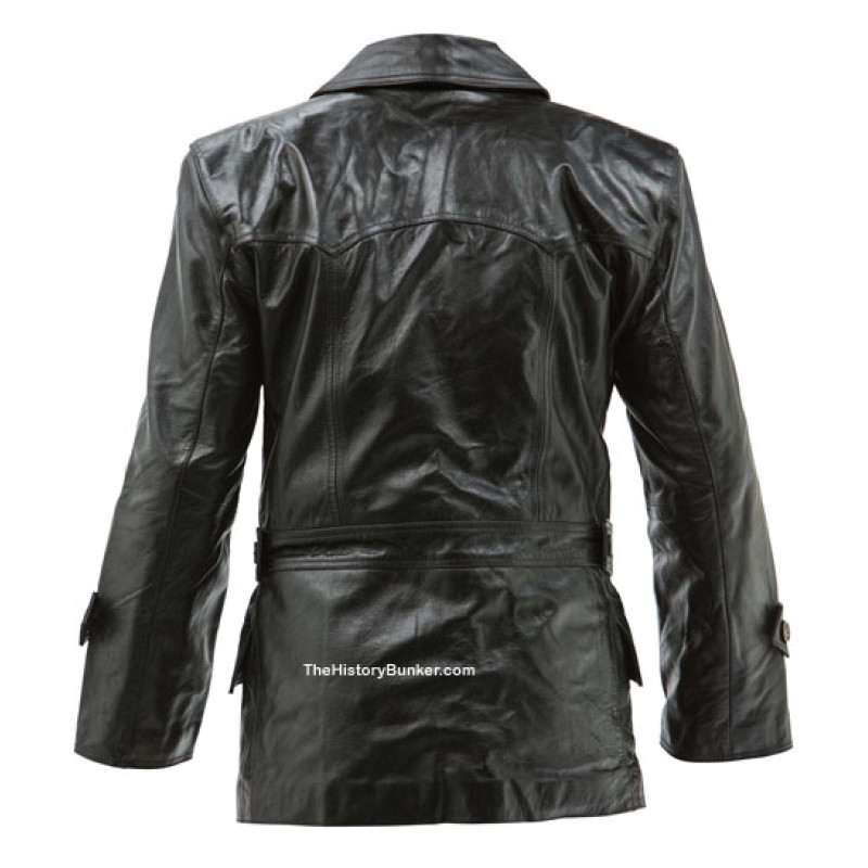 WW1 Imperial German Fighter Pilots leather jacket - black