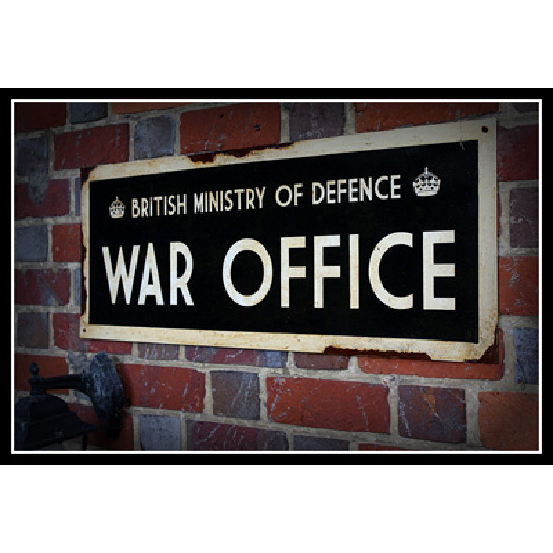 War Office - vintage WW2 road and place name sign