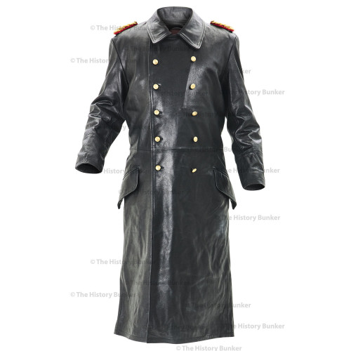 German SENIOR Officers Horsehide Great Coat - WW2 German Leather Coat