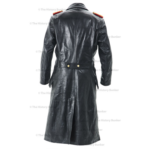 German SENIOR Officers Horsehide Great Coat - WW2 German Leather Coat