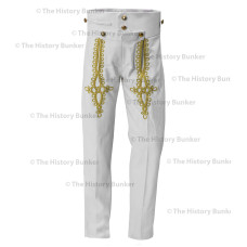British Napoleonic Hussar Pantaloons - white