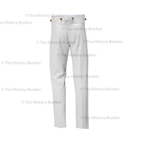 British Napoleonic Hussar Pantaloons - white