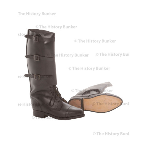 WW1 British Army officer boots - BLACK