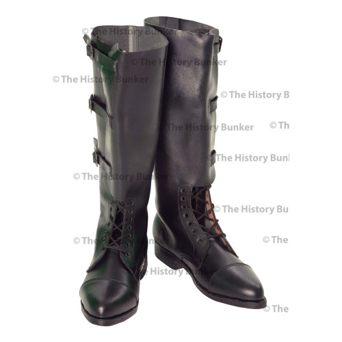WW1 British Army officer boots - BLACK