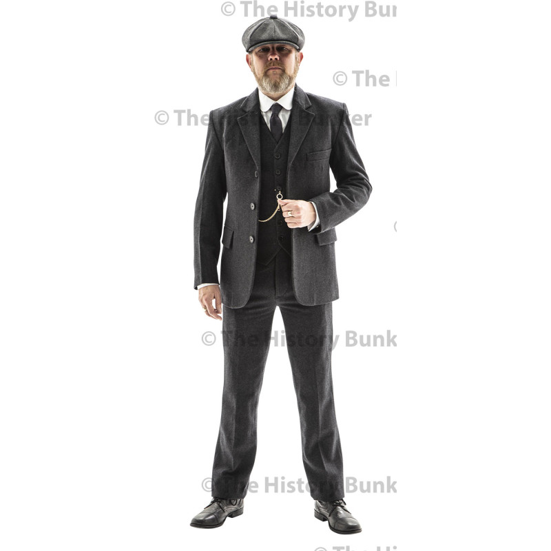 Edwardian mens suit jacket - GREY