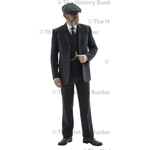 Edwardian mens suit jacket - GREY
