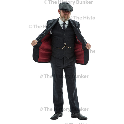 Edwardian mens suit jacket - GREY