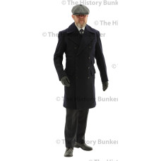 Edwardian Civilian  double breasted overcoat - BLUE