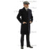 Edwardian Mens single breasted overcoat - BLUE