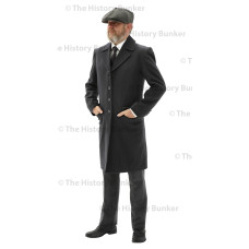 Edwardian Mens  single breasted overcoat - GREY