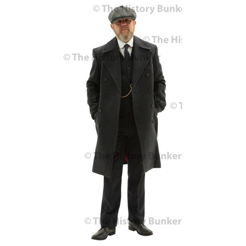 Edwardian Mans double breasted overcoat - GREY
