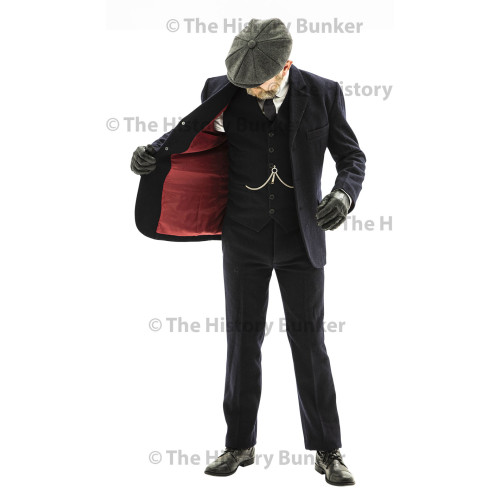 Edwardian Mens suit jacket - BLUE