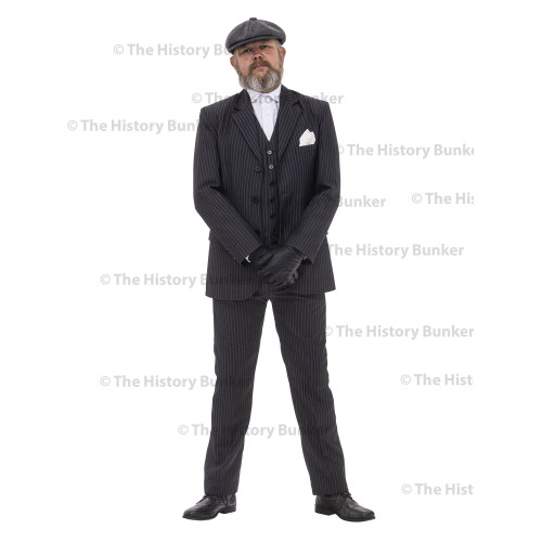 Edwardian Mens suit jacket - PIN STRIPE