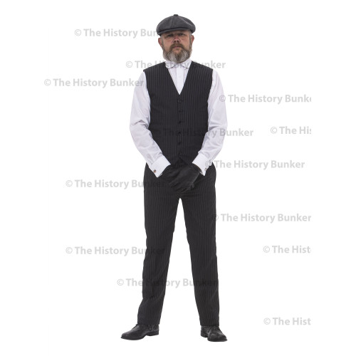 Edwardian Mens waistcoat - PIN STRIPE