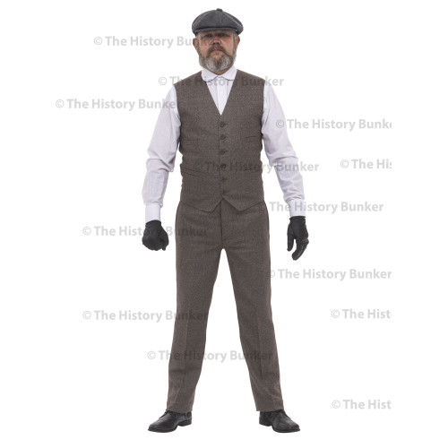 Edwardian Mens waistcoat - BROWN