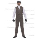  Edwardian Mens Suit - BROWN - peaky blinders suit