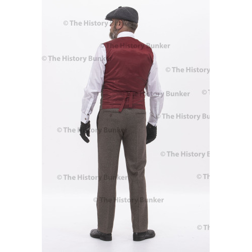 Edwardian Mens waistcoat - BROWN