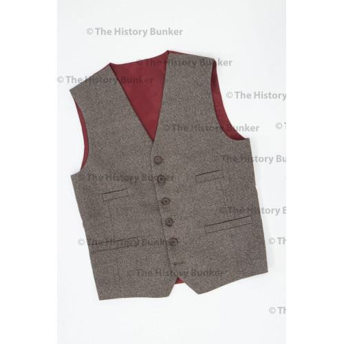 Edwardian Mens waistcoat - BROWN