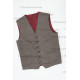  Edwardian Mens Suit - BROWN - peaky blinders suit
