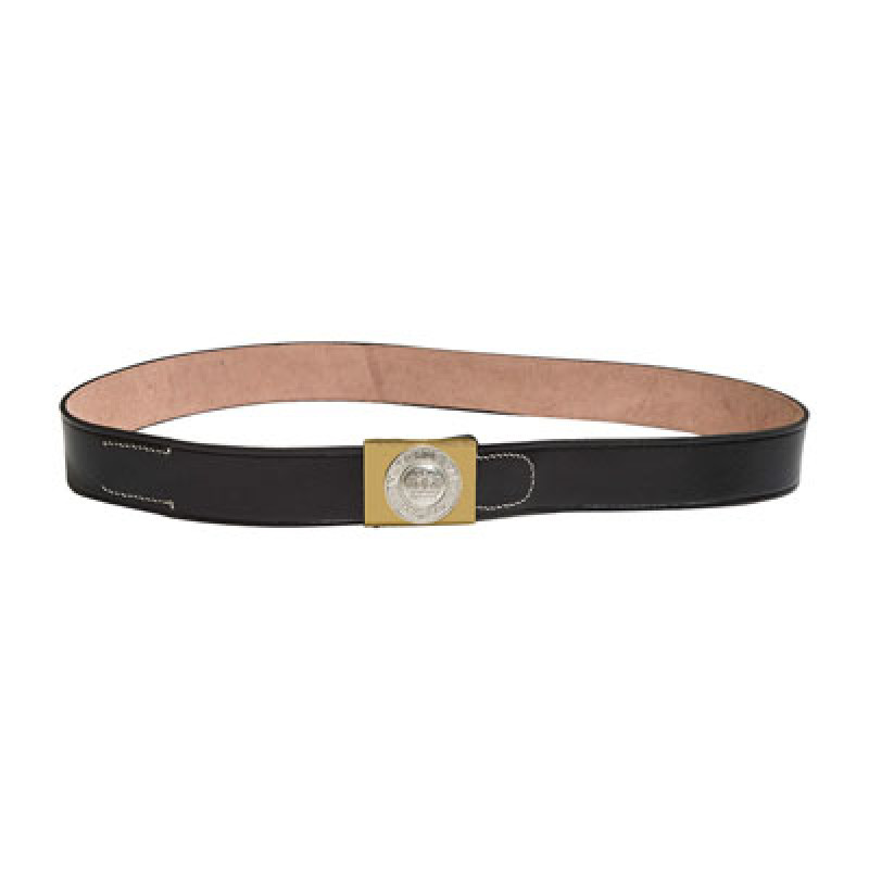 WW1 German leather belt (black) with Imperial German buckle