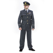 WW2 British RAF Group Captain uniform with KC Buttons, Sewn in Belt, padded KC wings