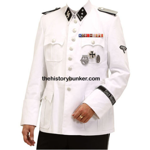 WW2 SS M32 German white TUNIC - COTTON