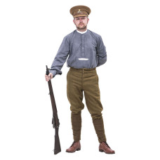 WW1 Grey Back collarless shirt