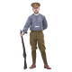 WW1 Grey Back collarless shirt