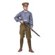 WW1 Grey Back collarless shirt