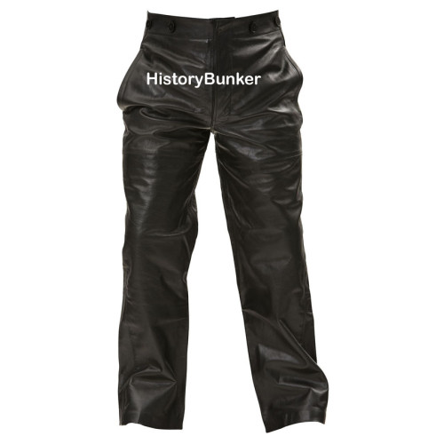 WW2 German U boat Kriegsmarine Black leather trousers