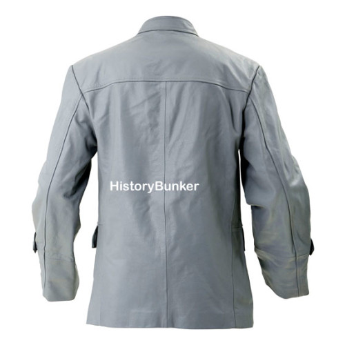 U-boat crew leather jacket - Kriegsmarine leather jacket - grey