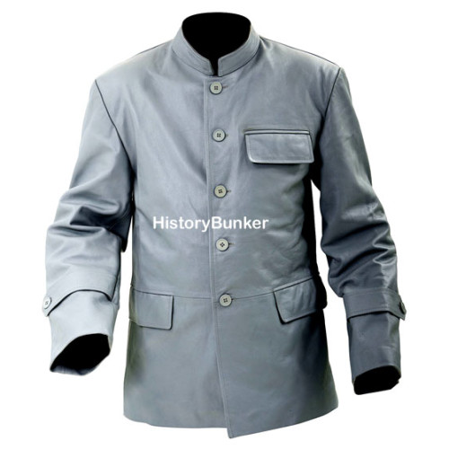 U-boat crew leather jacket - Kriegsmarine leather jacket - grey